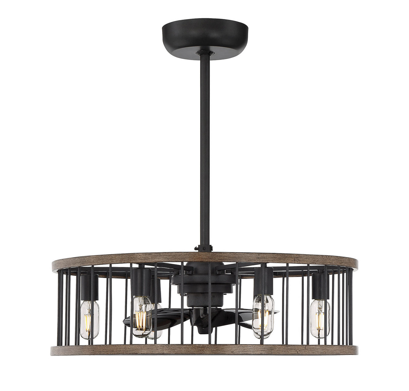 Kona 6-Light Fan D'lier in Sapele - Lamps Expo