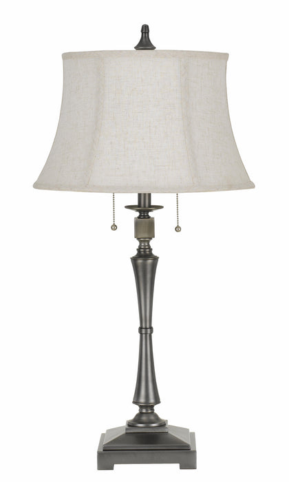 CAL Lighting (BO-2443TB-AS) Madison 2-Light Table Lamp