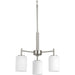 Replay 3-Light Chandelier in Brushed Nickel
