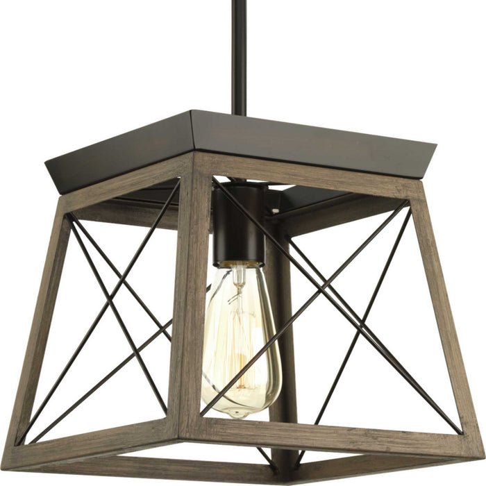Briarwood 1-Light Mini-Pendant in Antique Bronze