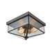 Lankford 2-Light Outdoor Flush Mount in Oil Rubbed Bronze