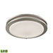 Clarion 15-inch LED Flush Mount in Brushed Nickel