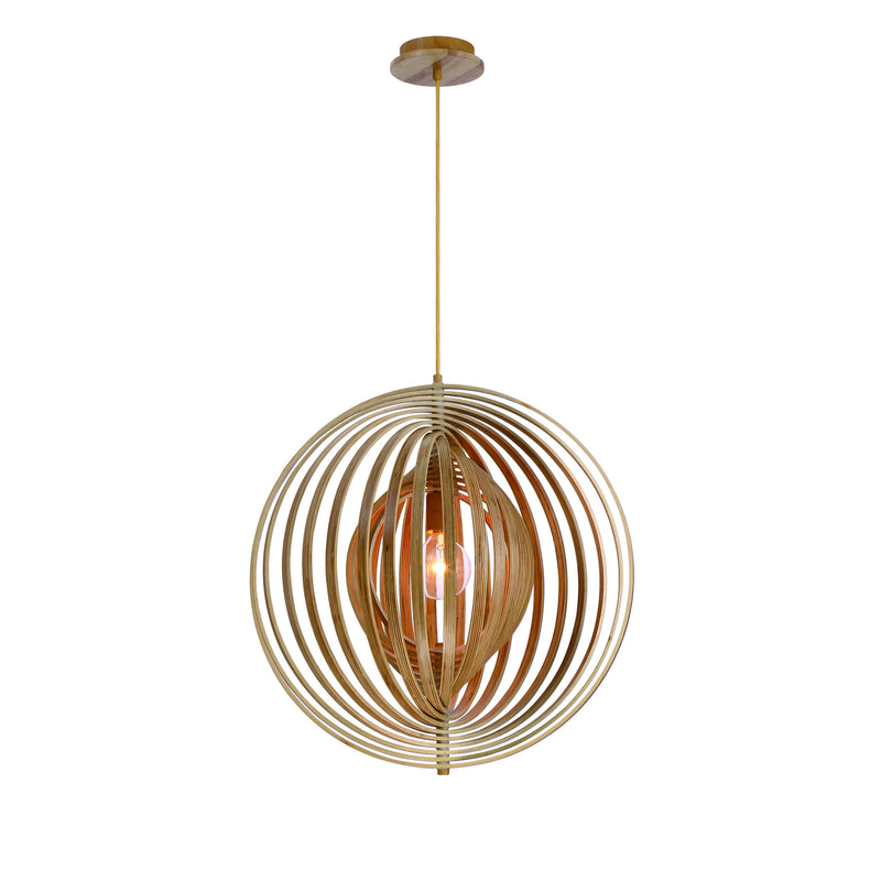 Abruzzo 1-Light Pendant in Wood