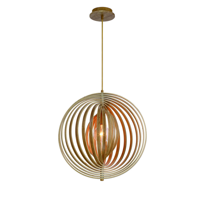 Abruzzo 1-Light Pendant in Wood