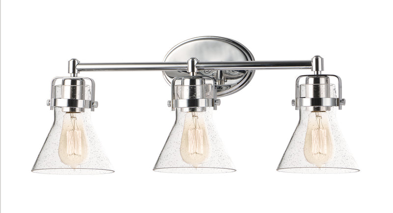 Seafarer 3-Light Bath Vanity in Polished Chrome