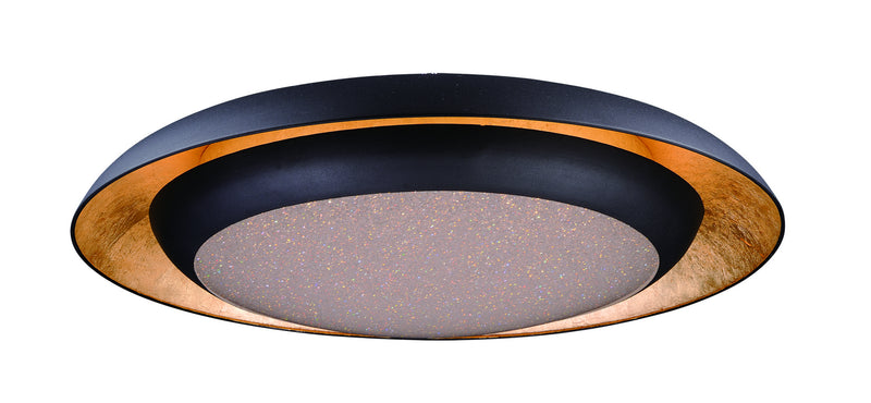 Iris 30" Flush Mount in Gold Leaf / Black - Lamps Expo