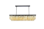 Sydney 12-Light Chandelier in Matte Black with Golden Teak (Smoky) Royal Cut Crystal