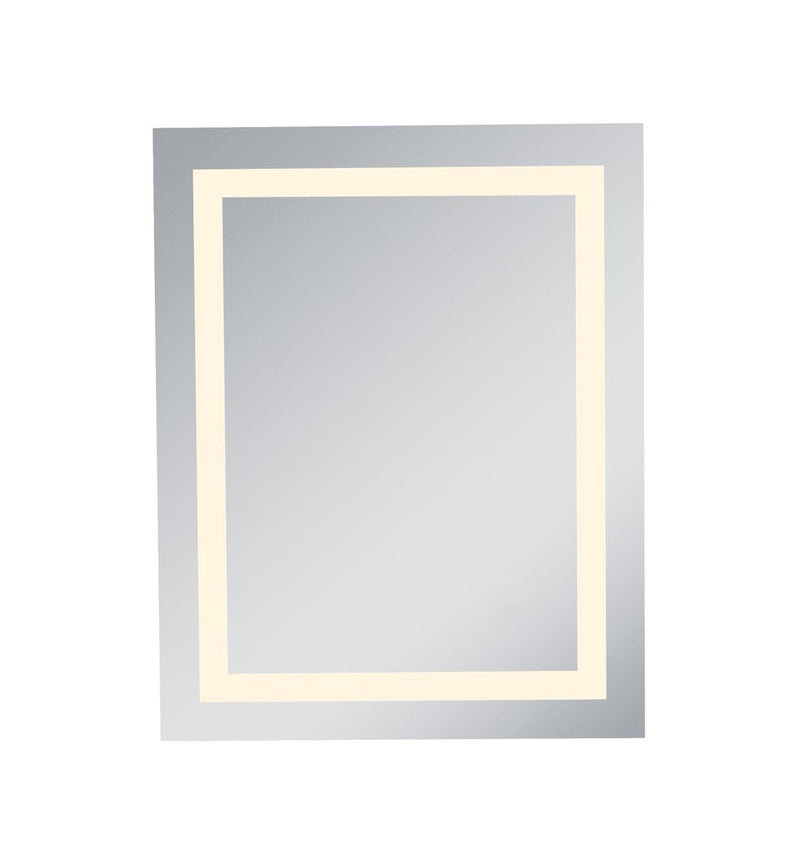 Nova LED Hardwired Mirror Rectangle Dimmable 3000K in Glossy White - Lamps Expo