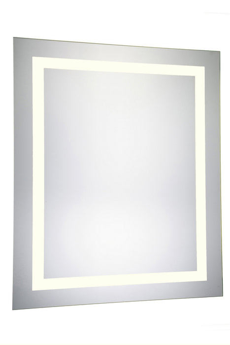 Nova 4 Sides LED Hardwired Mirror Rectangle Dimmable 3000K in Glossy White