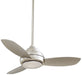 Concept I - LED 44 Inch Ceiling Fan in Polished Nickel with White Opal Glass