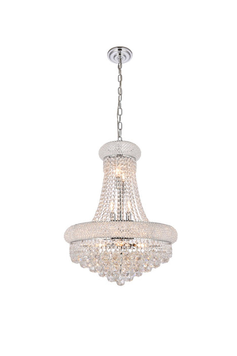 Primo 14-Light Chandelier in Chrome with Clear Royal Cut Crystal