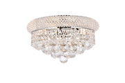 Primo 6-Light Flush Mount in Chrome with Clear Royal Cut Crystal