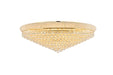 Primo 30-Light Flush Mount in Gold with Clear Royal Cut Crystal
