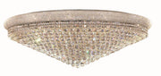 Primo 33-Light Flush Mount in Chrome with Clear Royal Cut Crystal
