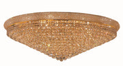 Primo 33-Light Flush Mount in Gold with Clear Royal Cut Crystal