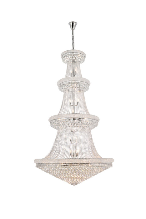 Primo 48-Light Chandelier in Chrome with Clear Royal Cut Crystal