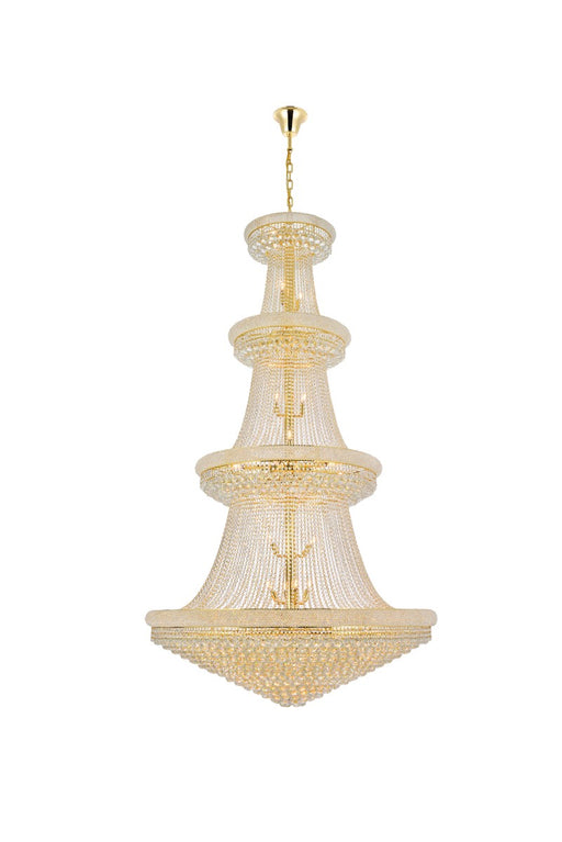 Primo 48-Light Chandelier in Gold with Clear Royal Cut Crystal