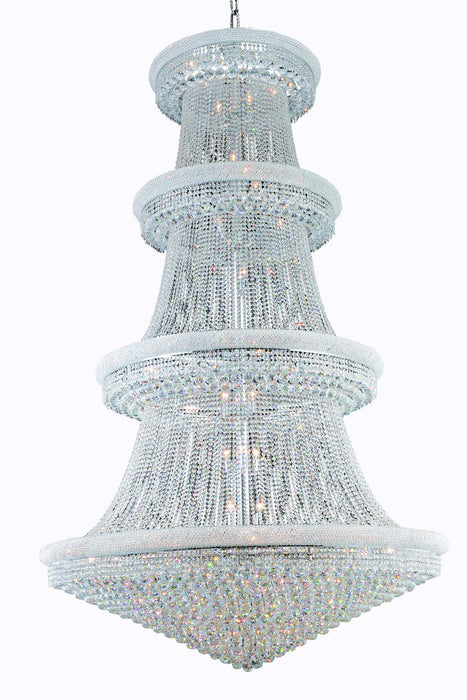 Primo 56-Light Chandelier in Chrome with Clear Royal Cut Crystal