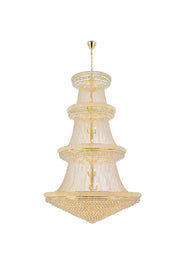 Primo 56-Light Chandelier in Gold with Clear Royal Cut Crystal