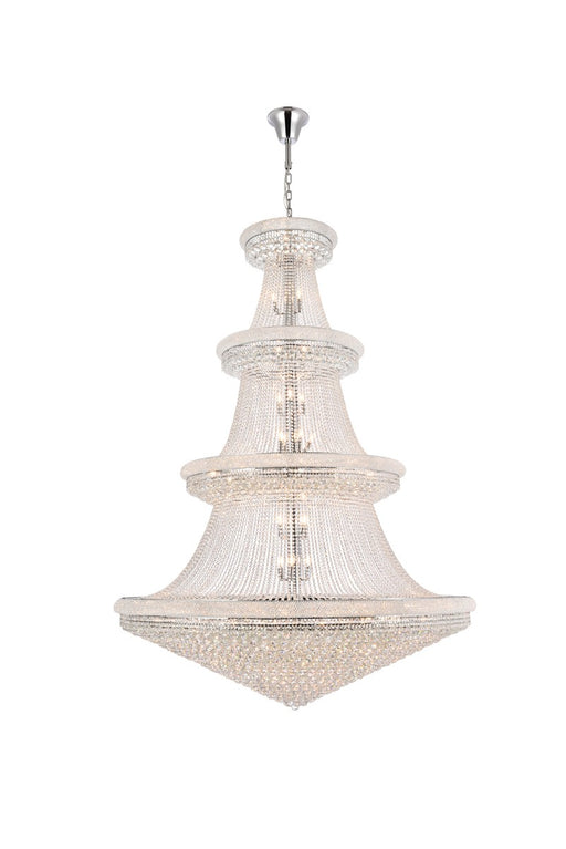 Primo 66-Light Chandelier in Chrome with Clear Royal Cut Crystal