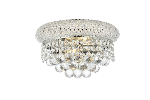 Primo 2-Light Wall Sconce in Chrome with Clear Royal Cut Crystal