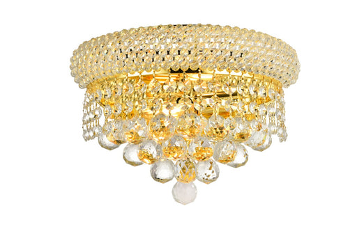 Primo 2-Light Wall Sconce in Gold with Clear Royal Cut Crystal