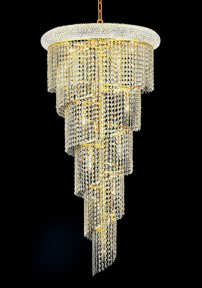 Spiral 18-Light Chandelier - Lamps Expo