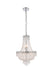 Century 8-Light Pendant in Chrome with Clear Royal Cut Crystal