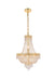 Century 8-Light Pendant in Gold with Clear Royal Cut Crystal