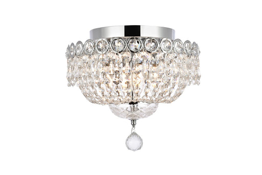 Century 4-Light Flush Mount in Chrome with Clear Royal Cut Crystal