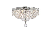 Century 4-Light Flush Mount in Chrome with Clear Royal Cut Crystal