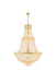 Century 17-Light Chandelier in Gold with Clear Royal Cut Crystal