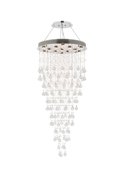 Galaxy 13-Light Chandelier in Chrome with Clear Royal Cut Crystal