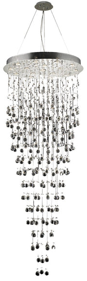 Galaxy 16-Light Chandelier in Chrome with Clear Royal Cut Crystal