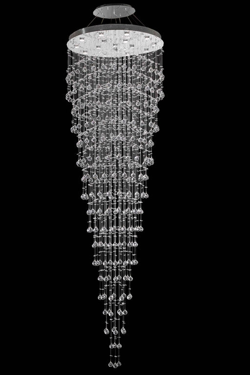 Galaxy 16-Light Chandelier in Chrome with Clear Royal Cut Crystal