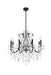 St. Francis 8-Light Chandelier in Dark Bronze with Clear Royal Cut Crystal