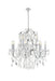 St. Francis 12-Light Chandelier in Chrome with Clear Royal Cut Crystal