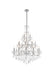 St. Francis 24-Light Chandelier in Chrome with Clear Royal Cut Crystal