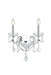 St. Francis 2-Light Wall Sconce in Chrome with Clear Royal Cut Crystal