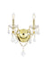 St. Francis 2-Light Wall Sconce in Gold with Clear Royal Cut Crystal