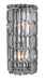 Maxime 2-Light Wall Sconce in Chrome with Clear Royal Cut Crystal