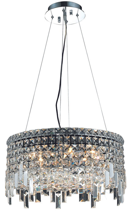 Maxime 12-Light Chandelier in Chrome with Clear Royal Cut Crystal