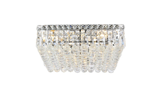 Maxime 6-Light Flush Mount in Chrome with Clear Royal Cut Crystal