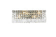 Maxime 3-Light Wall Sconce in Chrome with Clear Royal Cut Crystal