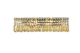 Maxime 6-Light Wall Sconce in Chrome with Golden Teak (Smoky) Royal Cut Crystal