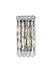 Maxime 2-Light Wall Sconce in Chrome with Clear Royal Cut Crystal