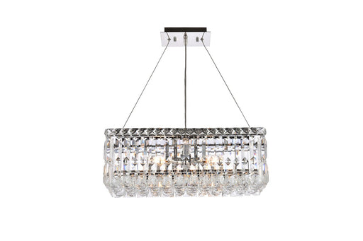 Maxime 4-Light Chandelier in Chrome with Clear Royal Cut Crystal