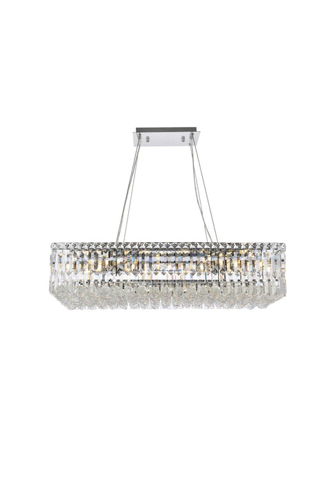 Maxime 16-Light Chandelier in Chrome with Clear Royal Cut Crystal