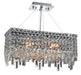 Maxime 4-Light Chandelier in Chrome with Clear Royal Cut Crystal