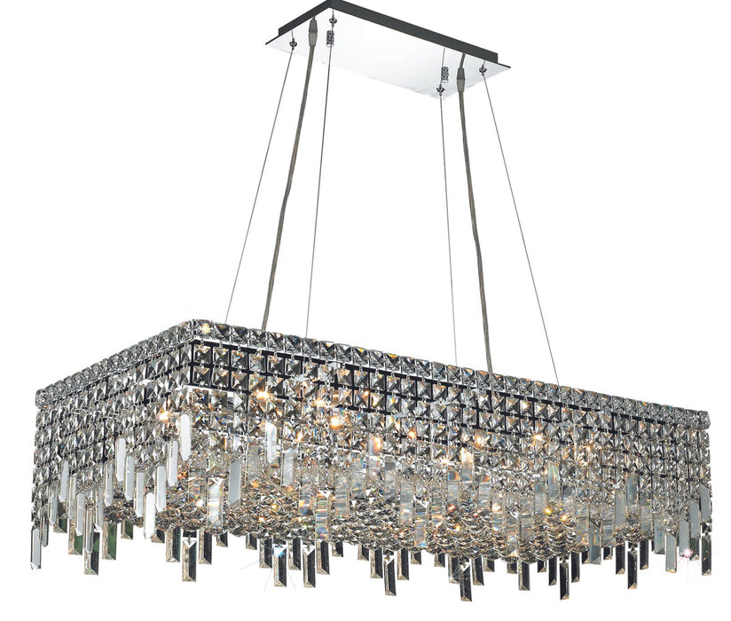 Maxime 16-Light Chandelier in Chrome with Clear Royal Cut Crystal